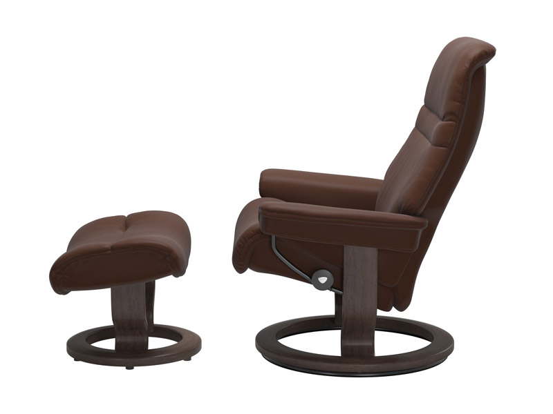 Stressless Sunrise (M) Classic Chair with Footstool 