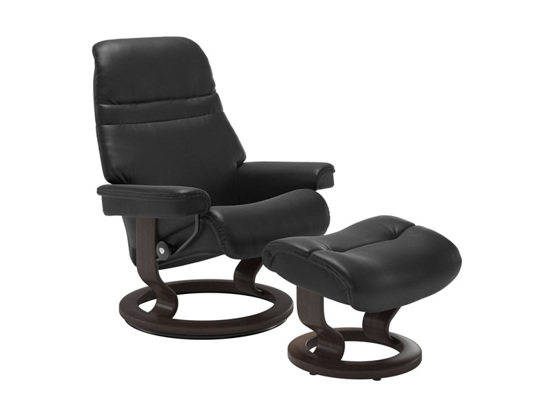 Stressless Sunrise (M) Classic Chair with Footstool 