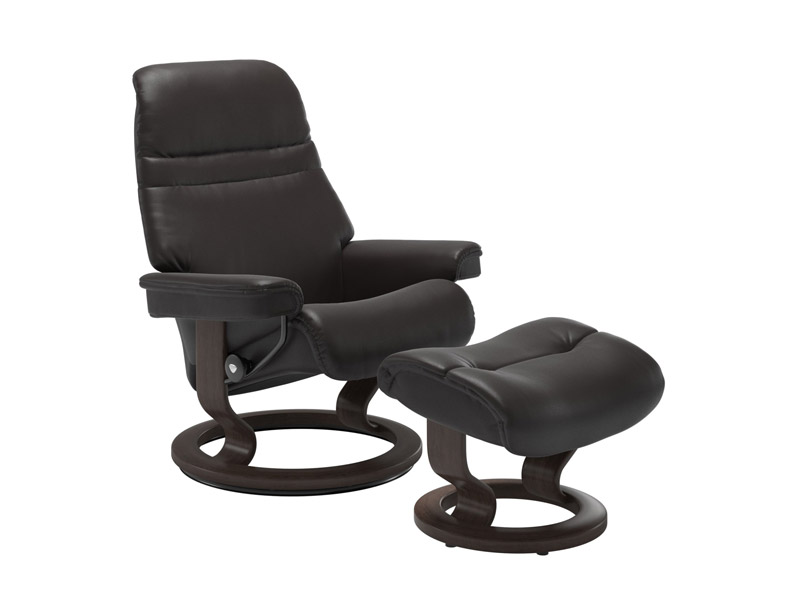 Stressless Sunrise (M) Classic Chair with Footstool 