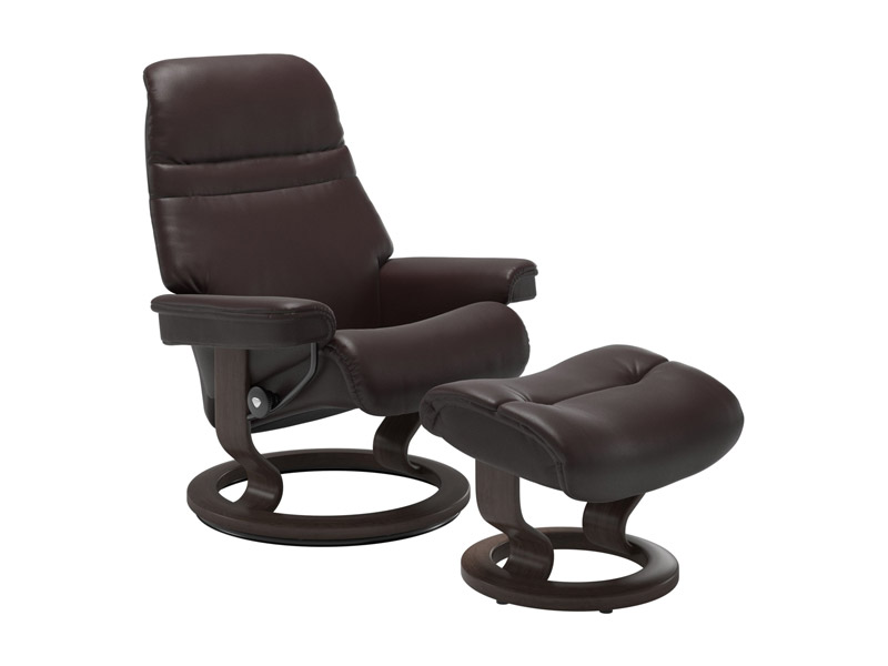 Stressless Sunrise (M) Classic Chair with Footstool 