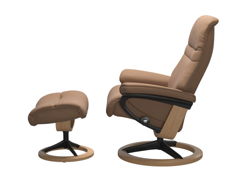 Stressless Sunrise (M) Signature Chair with Footstool 