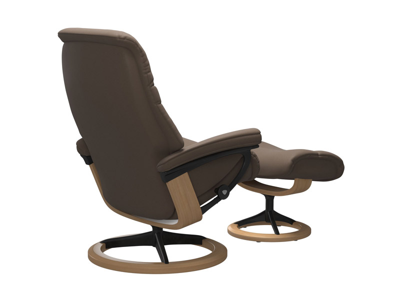 Stressless Sunrise (M) Signature Chair with Footstool 