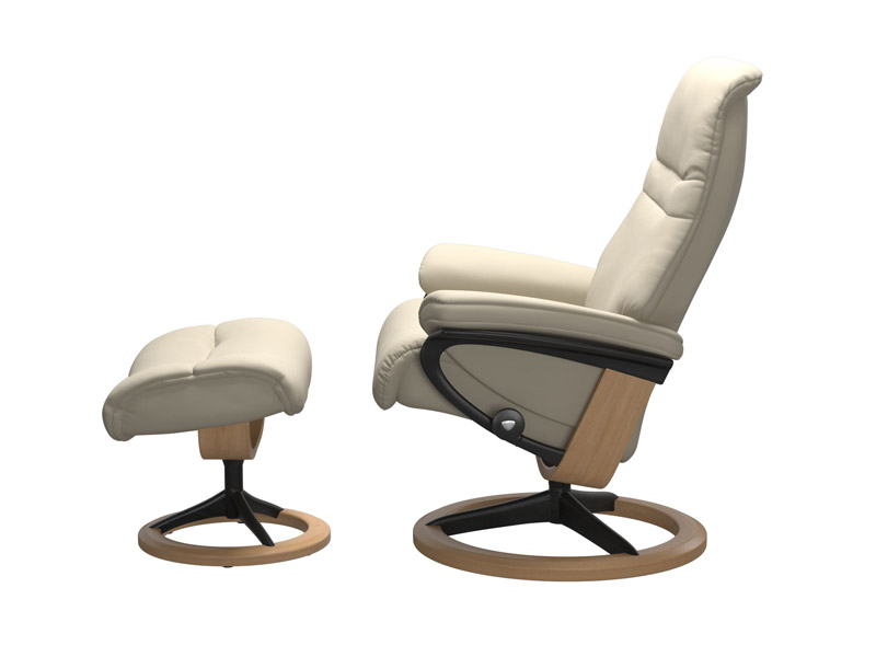 Stressless Sunrise (M) Signature Chair with Footstool 
