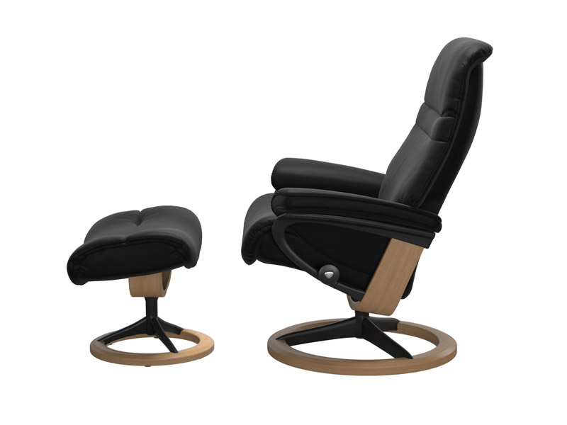 Stressless Sunrise (M) Signature Chair with Footstool 