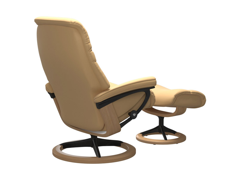 Stressless Sunrise (M) Signature Chair with Footstool 