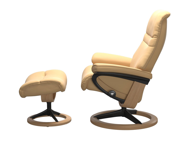 Stressless Sunrise (M) Signature Chair with Footstool 