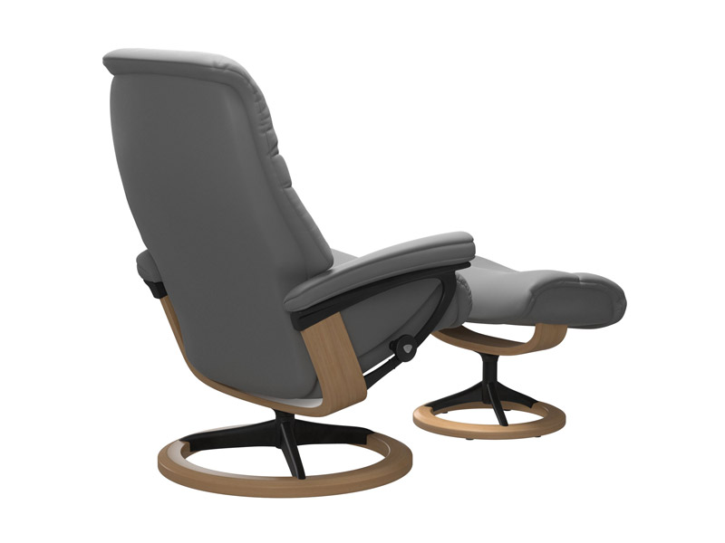 Stressless Sunrise (M) Signature Chair with Footstool 