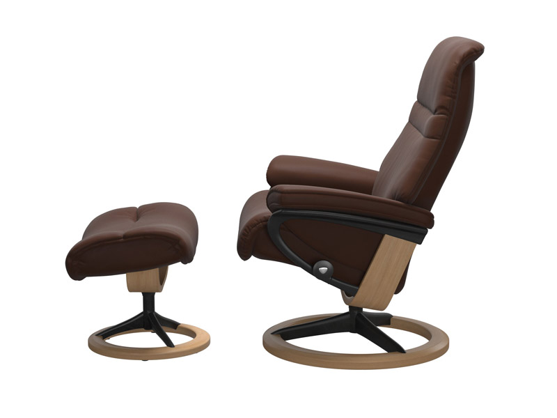 Stressless Sunrise (M) Signature Chair with Footstool 