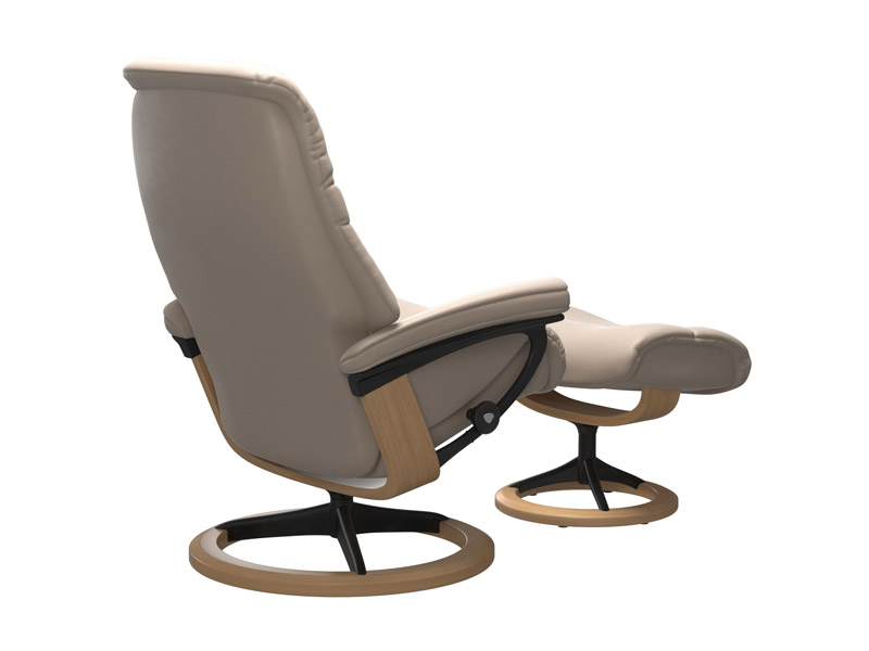Stressless Sunrise (M) Signature Chair with Footstool 