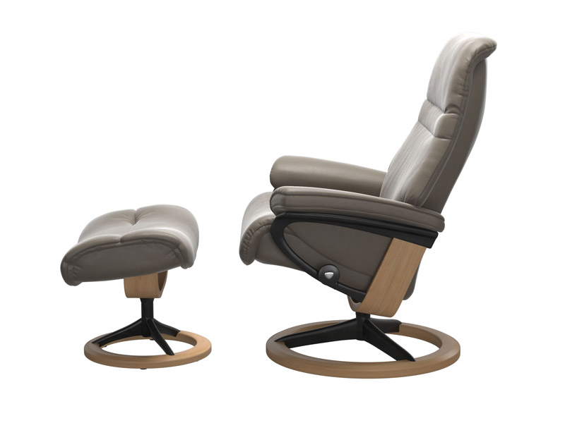 Stressless Sunrise (M) Signature Chair with Footstool 