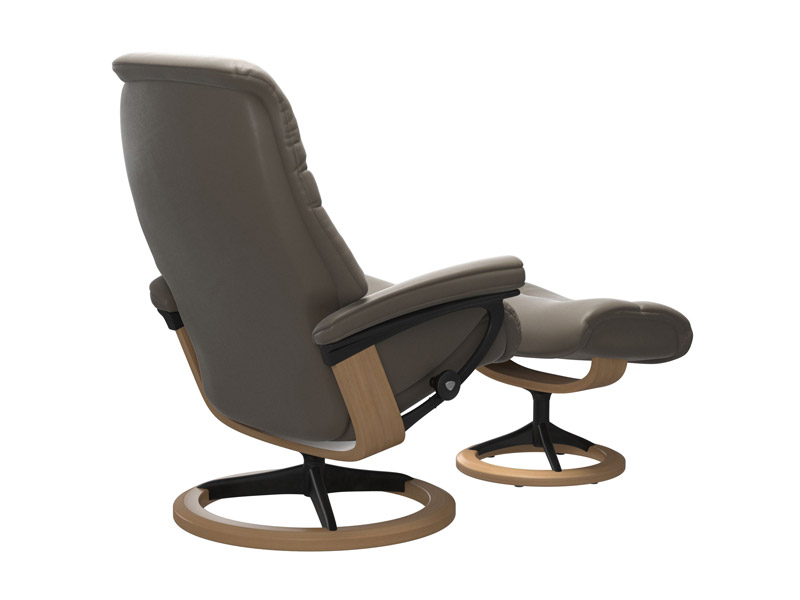 Stressless Sunrise (M) Signature Chair with Footstool 