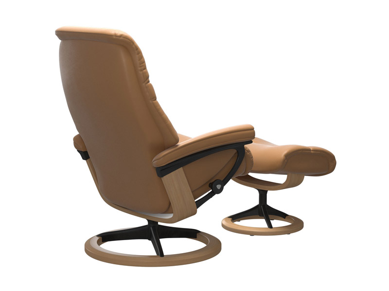 Stressless Sunrise (M) Signature Chair with Footstool 