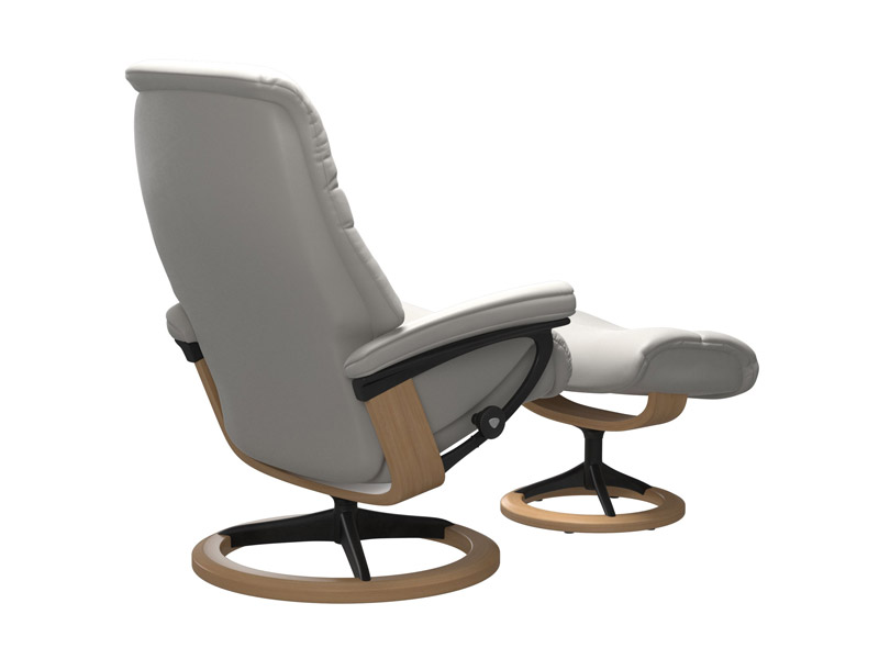 Stressless Sunrise (M) Signature Chair with Footstool 