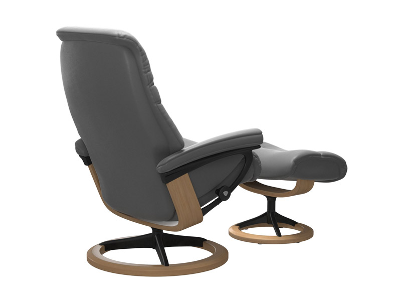 Stressless Sunrise (M) Signature Chair with Footstool 