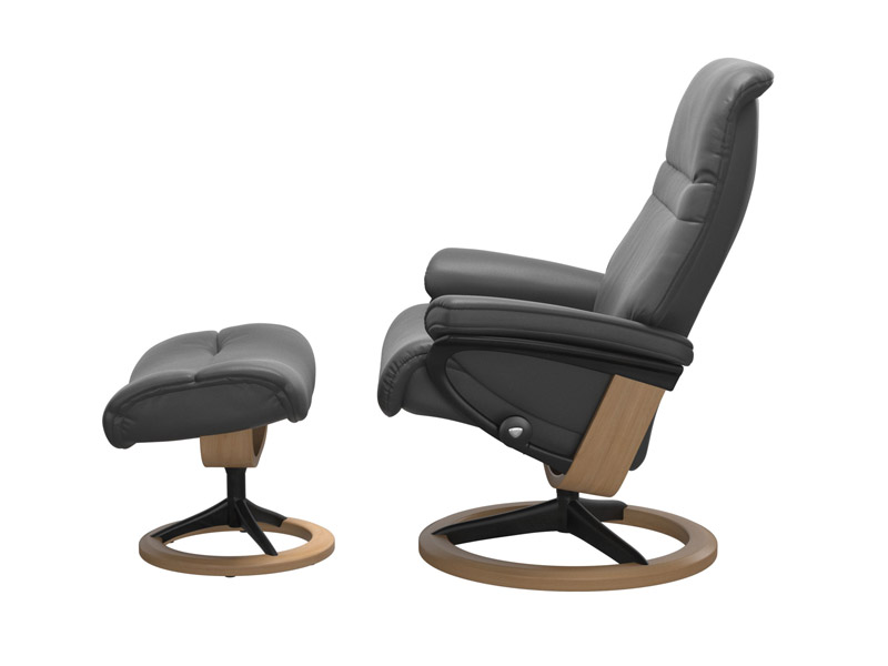 Stressless Sunrise (M) Signature Chair with Footstool 