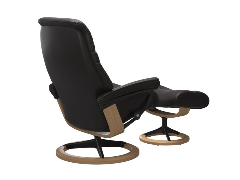 Stressless Sunrise (M) Signature Chair with Footstool 