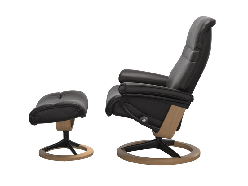 Stressless Sunrise (M) Signature Chair with Footstool 