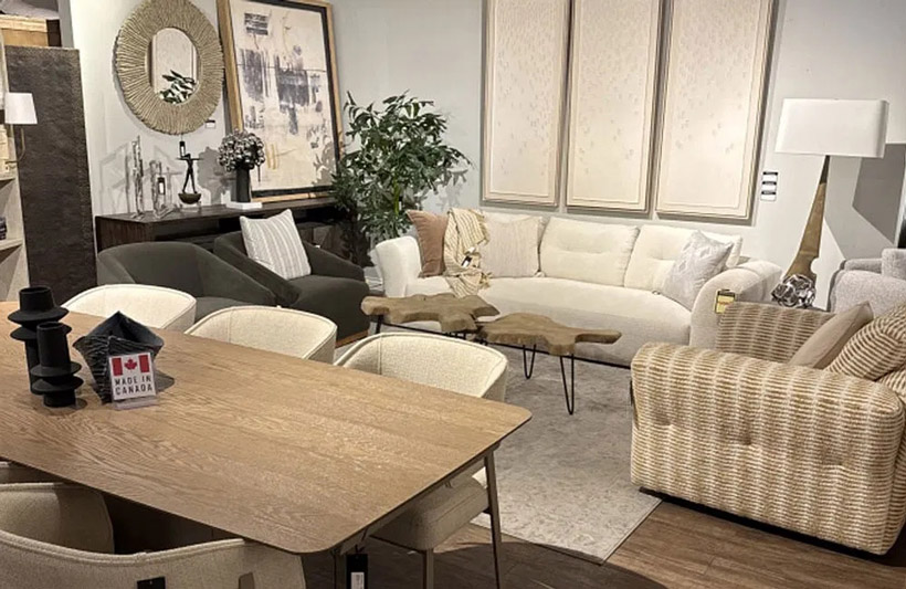 Inside the Marshall’s Home Living showroom in Kelowna BC
